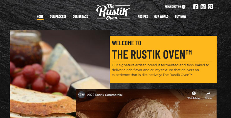 The Rustik Oven bread site